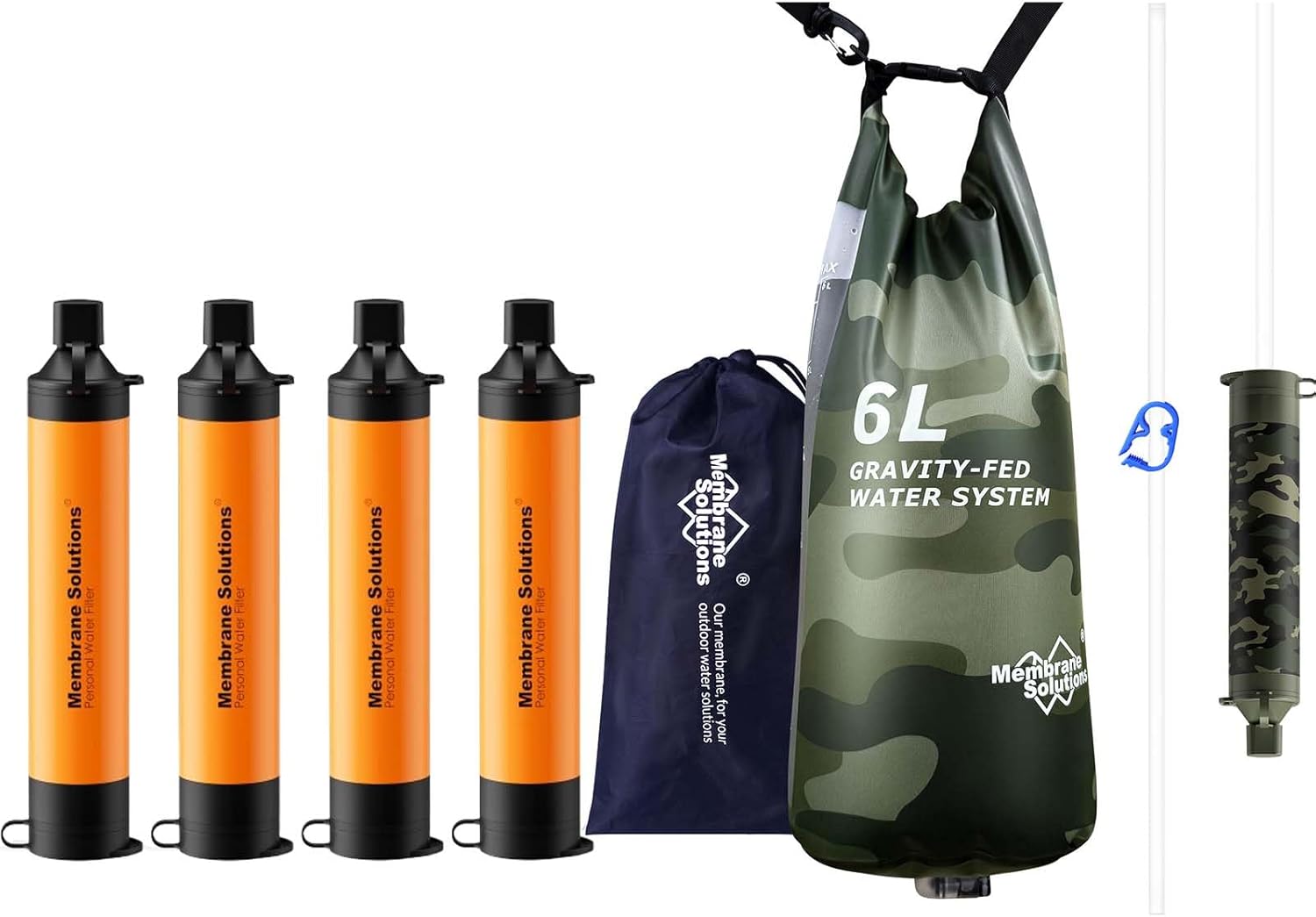 Water Filter Straw - Filtr do wody Pro 6L Camo