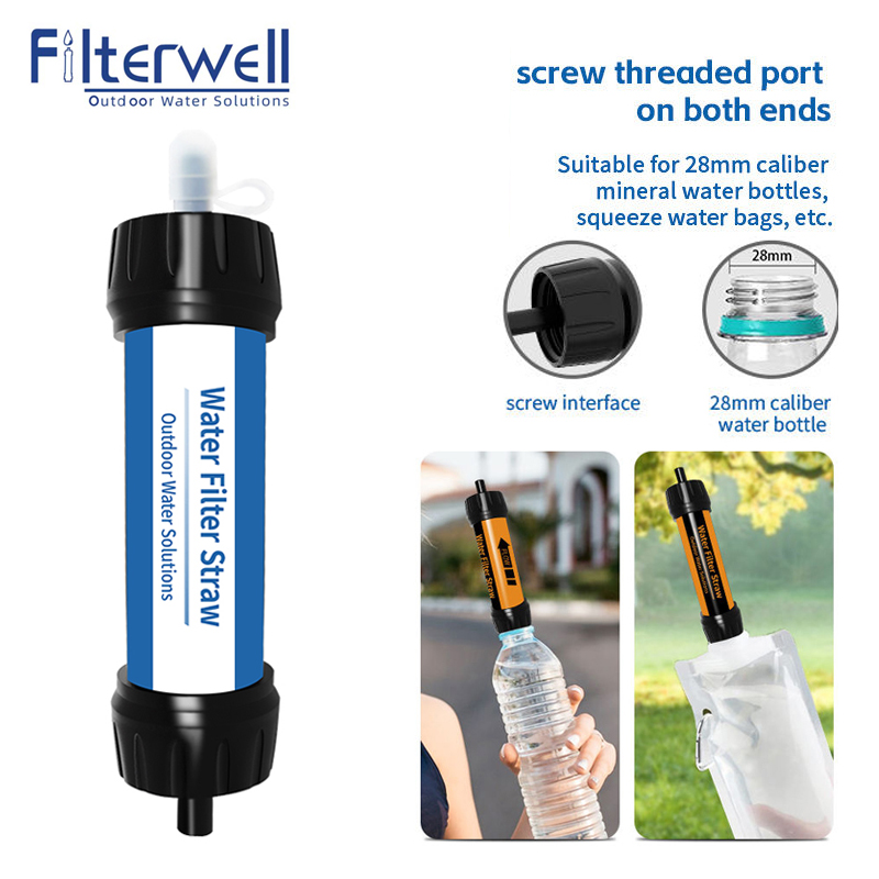 Water Filter Straw - Filterwell Filtr kempingowy Słomka do wody