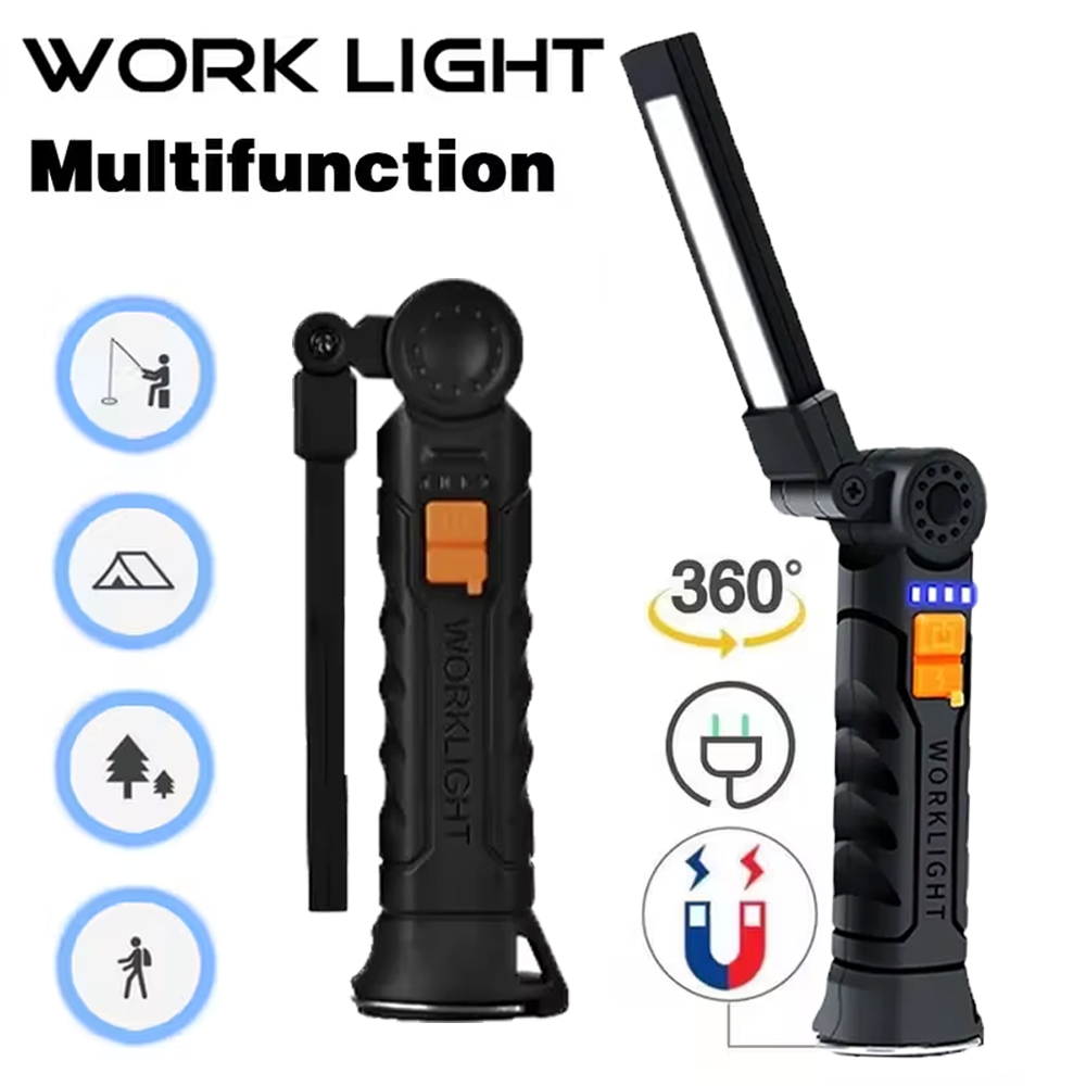 Outdoor Adventurer - Przenośna latarka LED COB ładowana przez