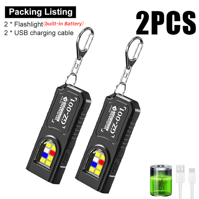 Outdoor Adventures - Wielofunkcyjna Latarka Brelok USB z Możliwością