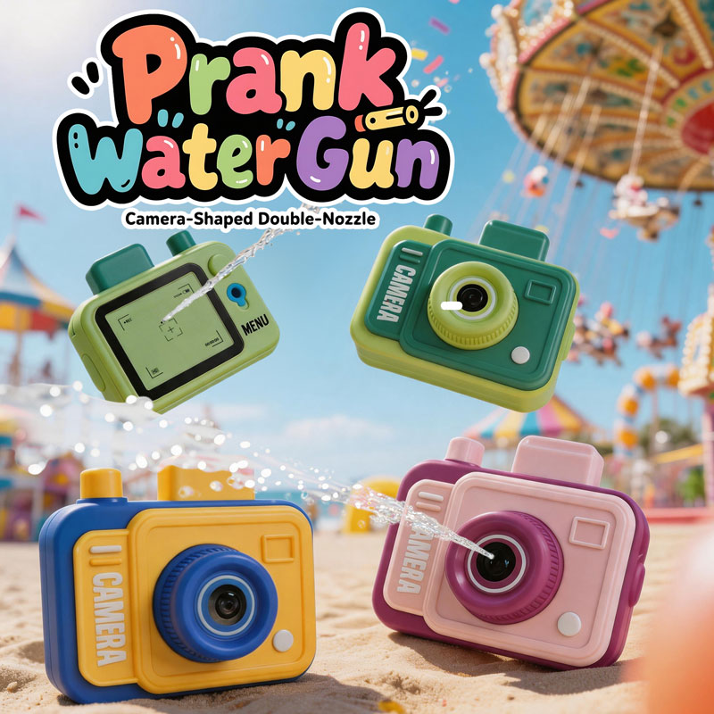 Outdoor Adventure Games - Dwustronny pistolet na wodę z kamerą,