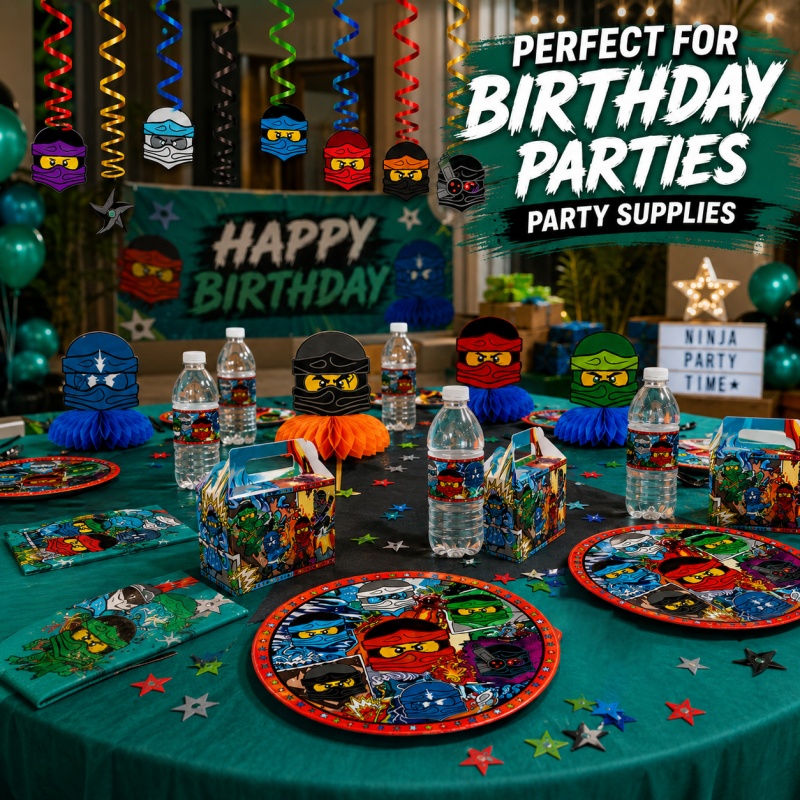 Outdoor Adventure Birthday Party - Zestaw dekoracji na przyjęcie urodzinowe w