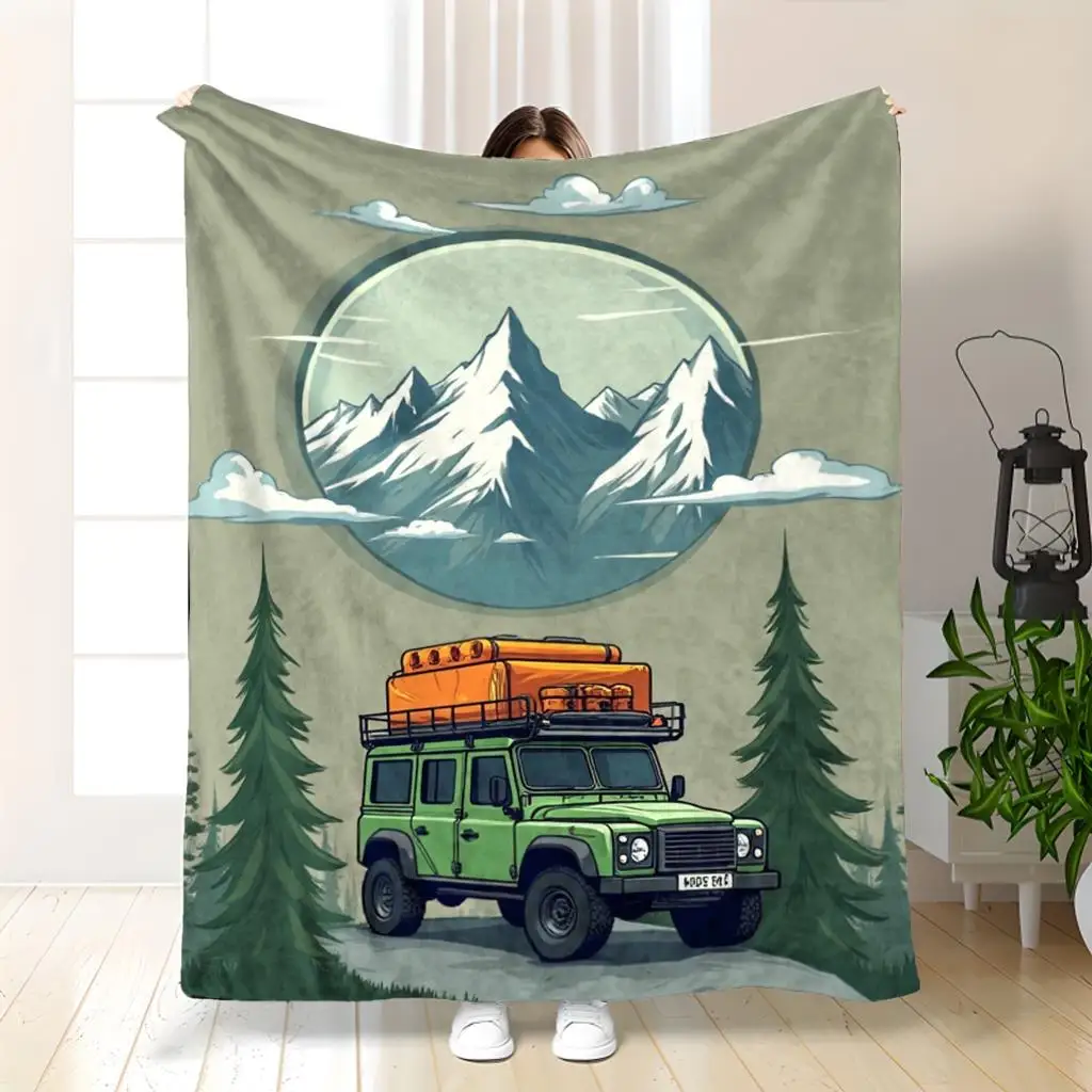 Estetyczny koc podróżny 150x23 – Outdoor Adventure Jeep recenzja i cena