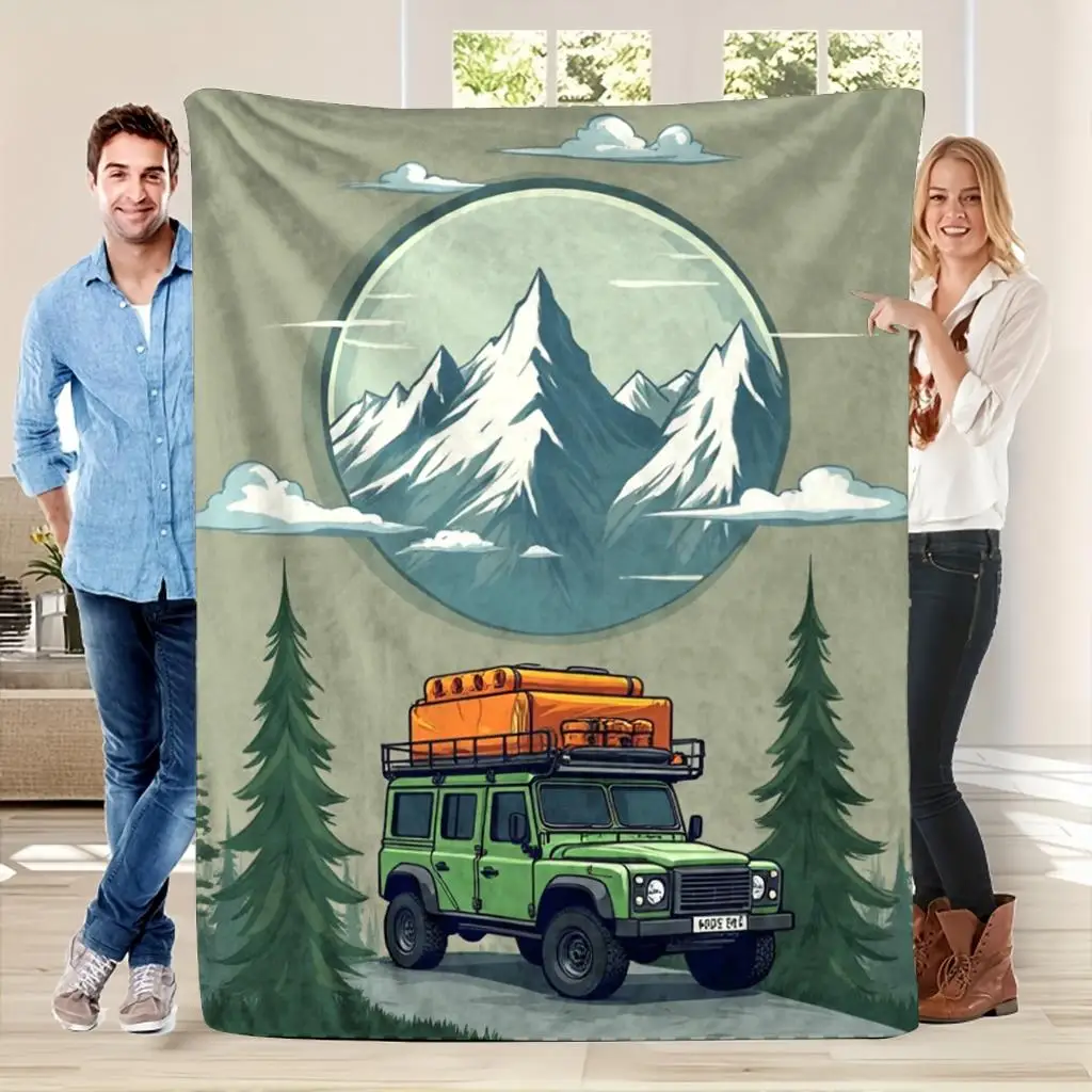 Estetyczny koc podróżny 150x23 – Outdoor Adventure Jeep recenzja i cena
