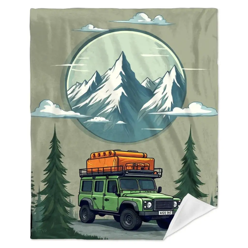Estetyczny koc podróżny 150x23 – Outdoor Adventure Jeep recenzja i cena