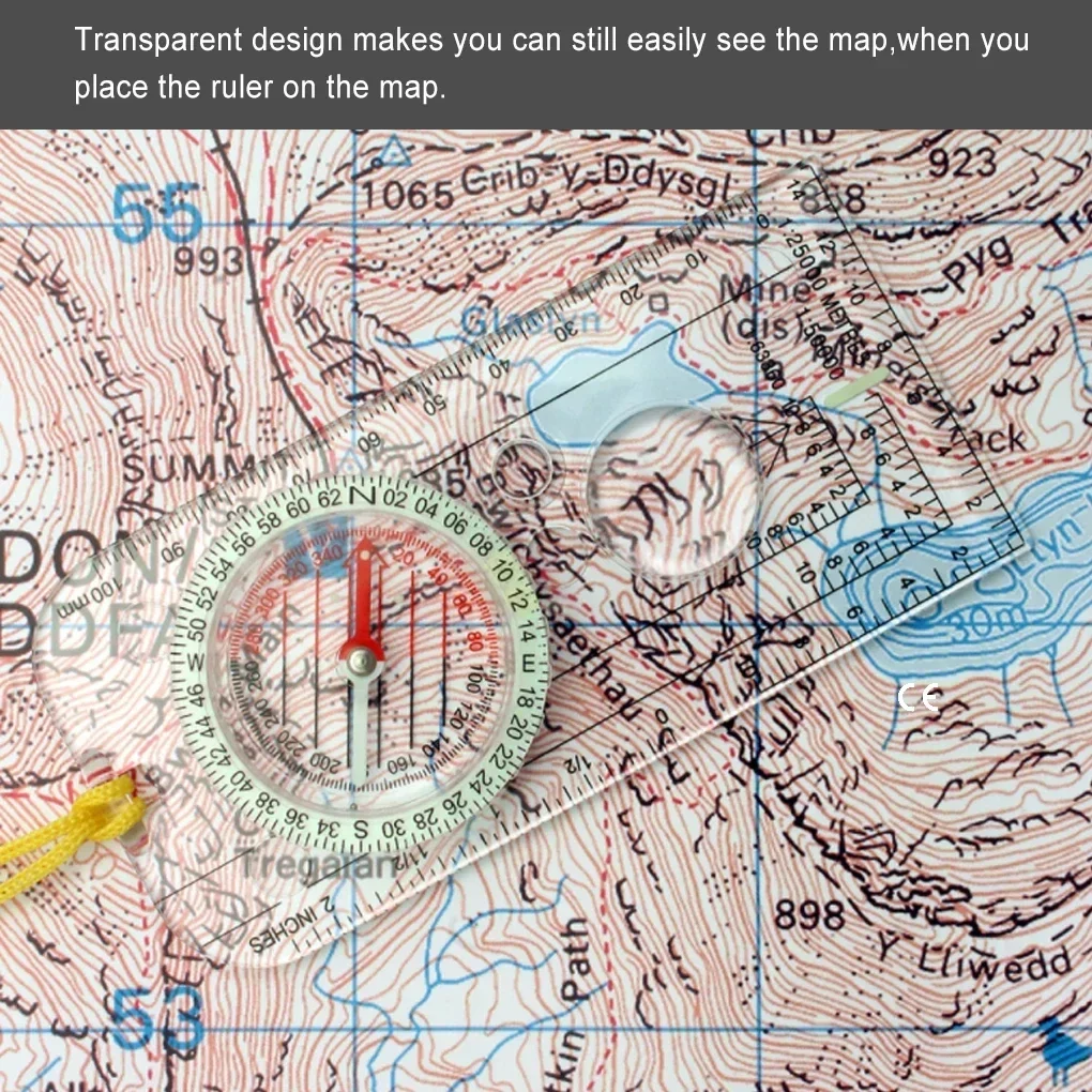 Kompas Nawigacja Mapa Linijka  – Map Compass Orienteering recenzja i cena