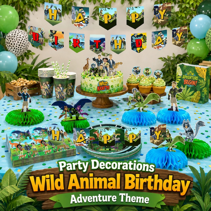 Urodzinowy piknik Wild Kratts  – Outdoor Adventure Birthday Party recenzja i cena