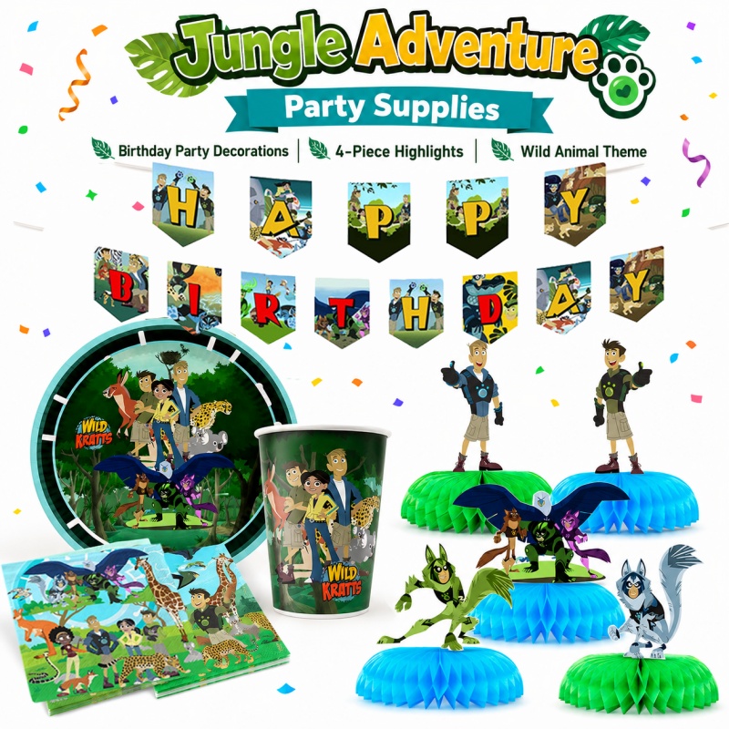 Urodzinowy piknik Wild Kratts  – Outdoor Adventure Birthday Party recenzja i cena